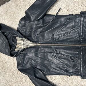 Mike & Chris Dark Leather Jacket